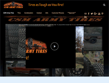 Tablet Screenshot of csmarmytires.com